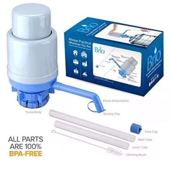 Brio Portable Water Dispenser Universal Fit Manual Drinking Water Pump NEW NIB - Picture 1 of 10